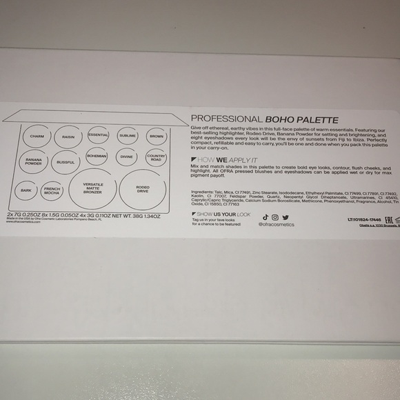 OFRA Boho refillable Pro Palette NEW in box - Picture 12 of 13